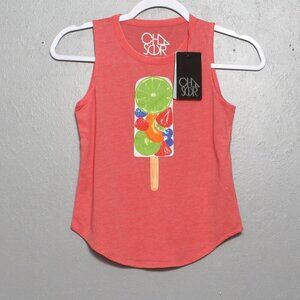 Chaser NWT fruit popsicle coral sleeveless tank